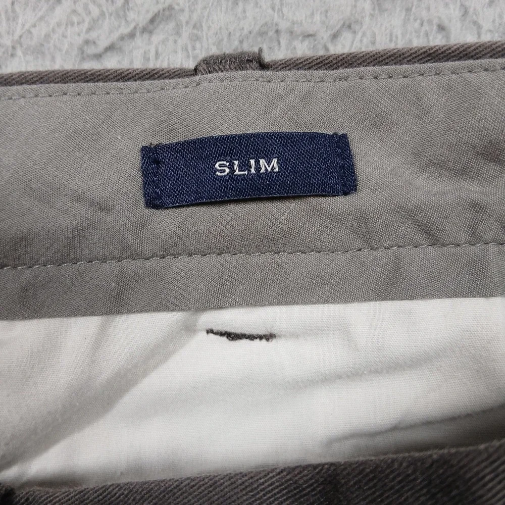 J.Crew Flex Slim Chino Pants Mens‎ 34x34 Gray Stretch